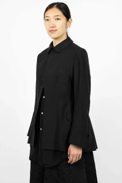 Waisted Hook Blazer Black