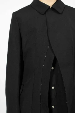 Waisted Hook Blazer Black