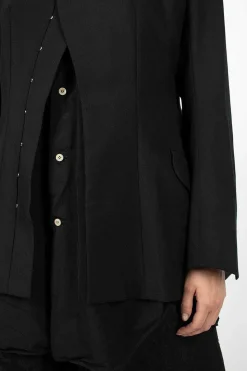 Waisted Hook Blazer Black