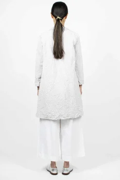 Washed Coat White Sand