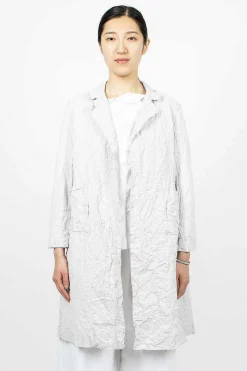 Washed Coat White Sand