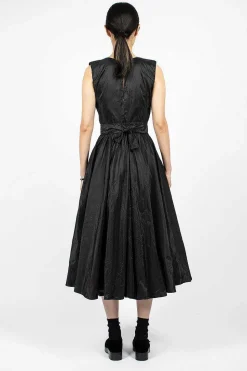 Washed Silk Button Pinafore
