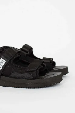 Was-V Suede Sandals Black