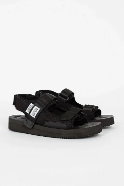 Was-V Suede Sandals Black