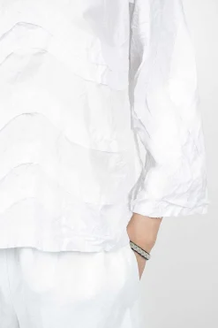 Wave Raw Cut Top White