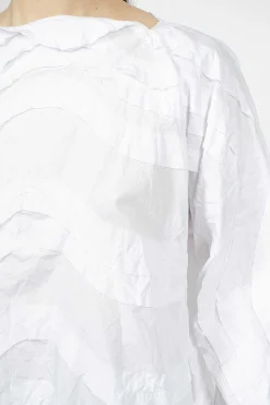 Wave Raw Cut Top White