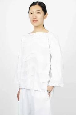Wave Raw Cut Top White