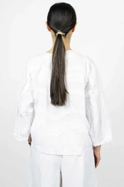 Wave Raw Cut Top White