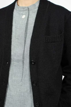 Welt Pocket Cardigan Black