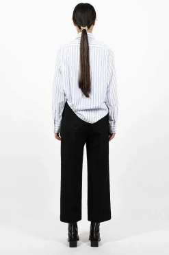 Wool Blend Trousers Black