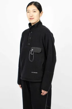 Wool Fleece Pullover Black