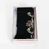 Wreath Printed Socks Black