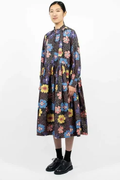 Yuki Dress Printed Black